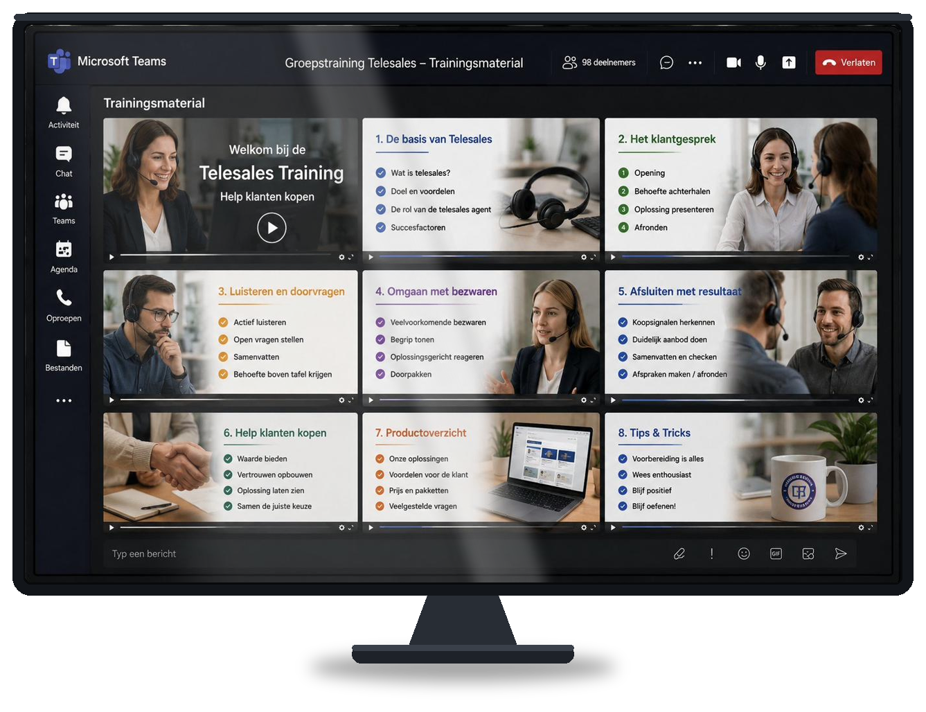 Online telesales-videotraining met videolessen per fase — Vreugdenhil Methode®